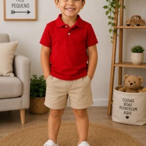 Camisa Polo Infantil Menino Verão