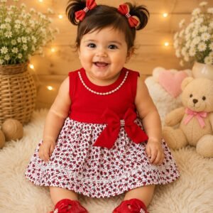 Vestido de Bebê Menina Blogueirinha de Calor Fashion