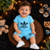 Conjunto de Bebê Menino Adidas Camiseta + Shorts Confortavel