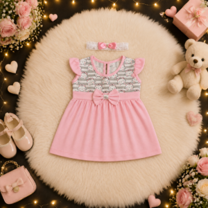 Alternative view of Vestido de Bebê Menina Fashion Delicado Gatinha