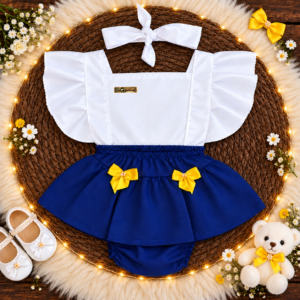 Alternative view of Romper Bebê Menina Fashion Mesversario Tematico Estiloso