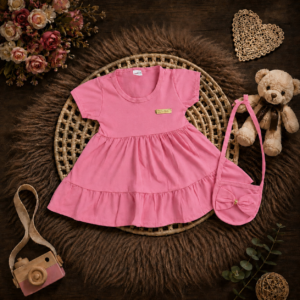 Alternative view of Vestido de Bebê Menina Blogueirinha + Bolsinha Fashion