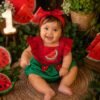 Romper de Bebê Menina Melância Fashion Blogueirinha